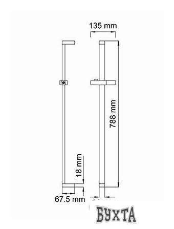 Душевая штанга Wasserkraft A037
