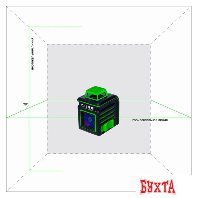 Лазерный нивелир ADA Instruments Cube 360 Green Ultimate Edition [A00470]