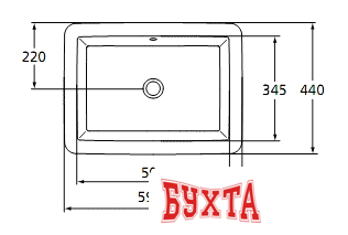 Умывальник Ideal Standard Strada K077901 59.5x44