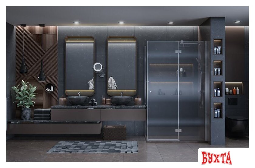 Душевой уголок Ambassador Diamond 12011104R 120х80