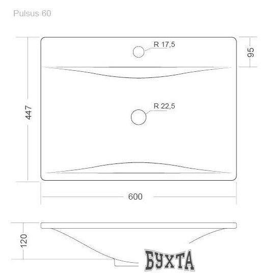 Умывальник Madera Pulsus 60