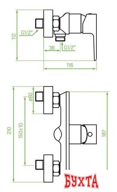 Смеситель Laveo Largo BAH 040D