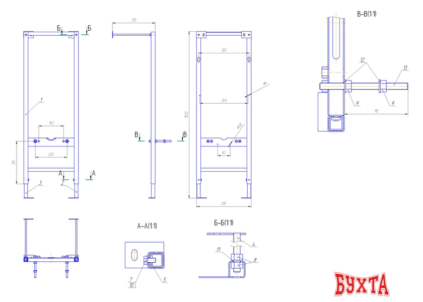 Инсталляция для унитаза Cersanit Vector [S-IN-MZ-VECTOR]