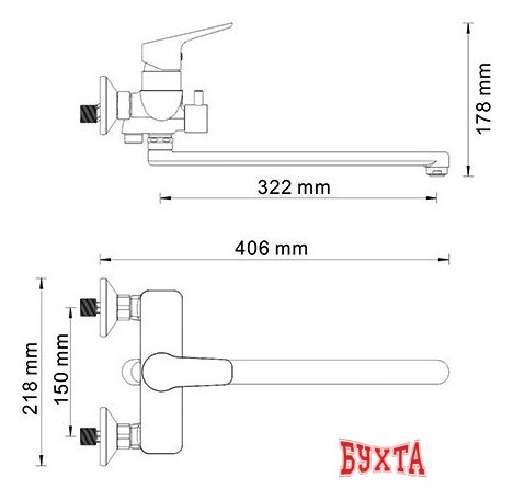 Смеситель Wasserkraft Lippe 4502L