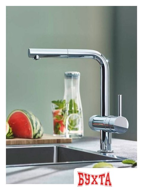 Стационарная система "под мойкой" Grohe Blue Pure Minta 119707 (суперсталь)