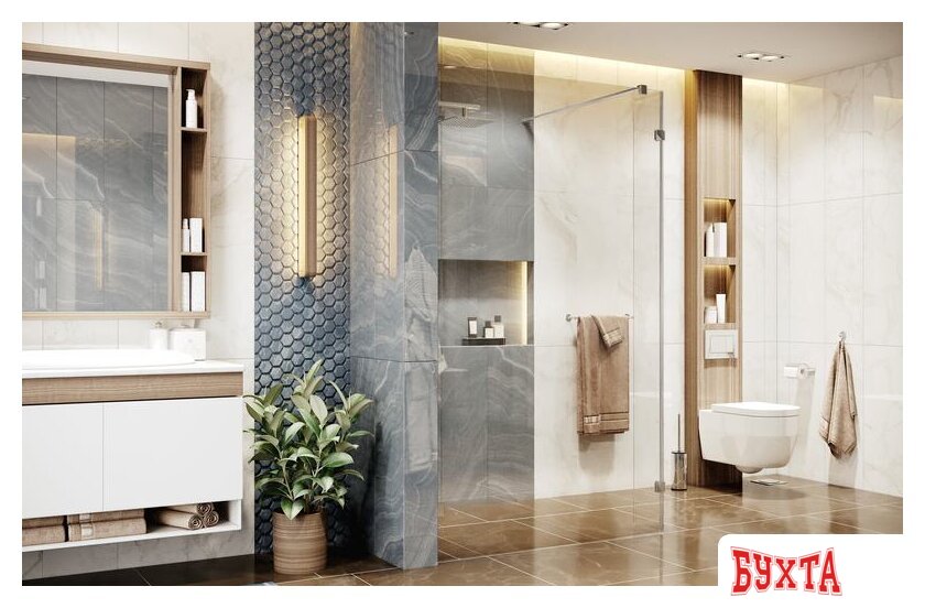 Душевая стенка Ambassador Walk-in 15031108 120х25