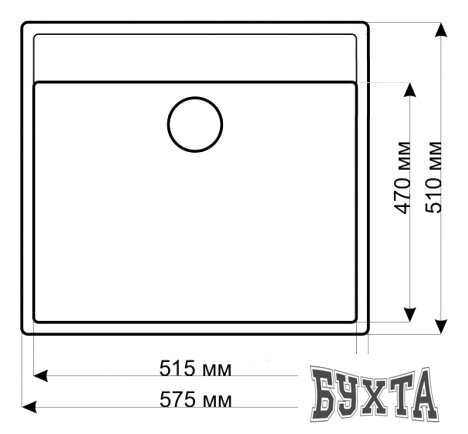 Кухонная мойка Gerhans A12 (графит)