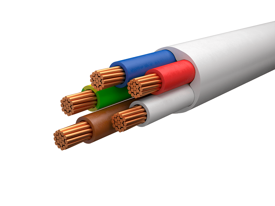 Провод ПВС 5х1,5, РОССИЯ