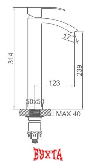 Смеситель Ledeme L71117