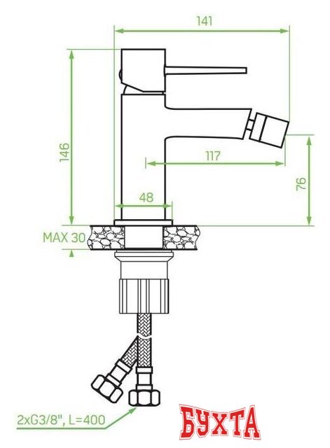 Смеситель Laveo Pola BAP 032D