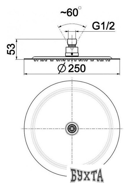 Верхний душ Armatura 842-382-00