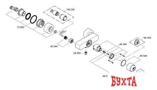 Смеситель Grohe Quadra 32637000