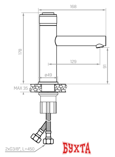 Смеситель Laveo Volumo BAV 722D