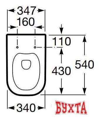 Унитаз подвесной Roca The Gap 34647L000 (без сиденья)