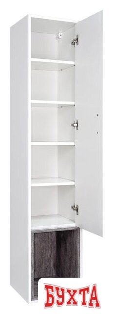 Мебель для ванных комнат Misty Фетта - 35 Пенал с нишей правый подвесной, белая эмаль - П-Фет05035-011П