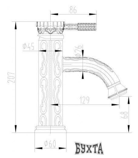 Смеситель Lemark Jasmine LM6606ORB