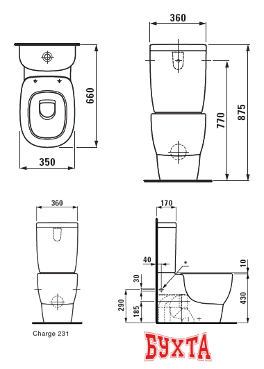 Унитаз Laufen Mimo 8245560000001