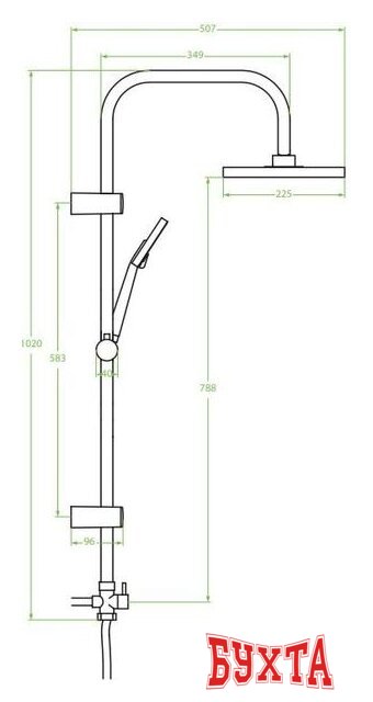 Душевая система  Laveo Leste PLL 20OX