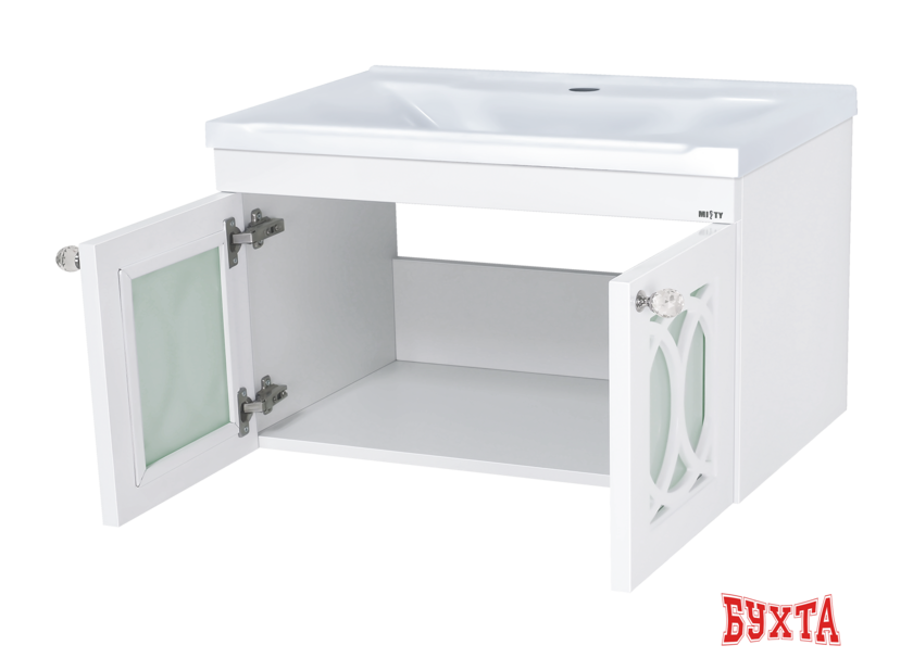 Мебель для ванных комнат Misty Тондо - 70 Тумба подвесная, белая эмаль - П-Тон09070-012