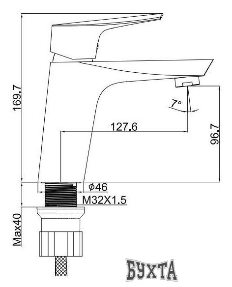 Смеситель Maxonor PL1073-8