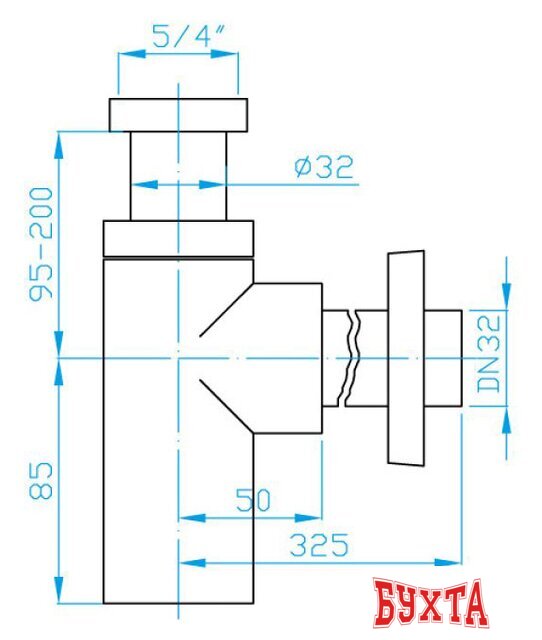 Сифон Plast Brno EMCR003