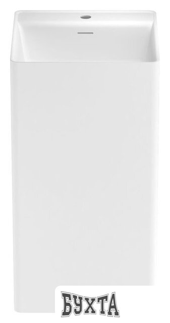 Умывальник Wellsee Pure BY Wellsee 230715000 (отдельностоящий, с отверстием под смеситель, матовый белый)