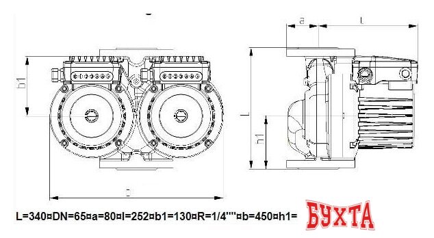 Циркуляционный насос IMP Pumps GHNDbasic II 65-40F