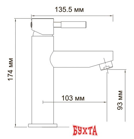 Смеситель Wasserkraft Main 4104