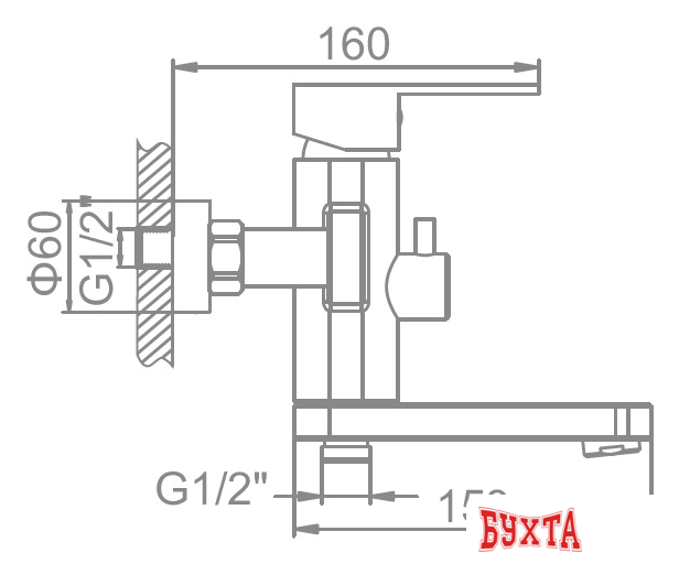 Смеситель Ledeme H716 L73216