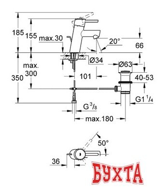 Смеситель Grohe Concetto 32204001