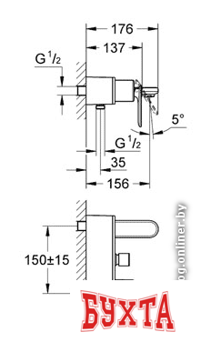 Смеситель Grohe Veris 32195000