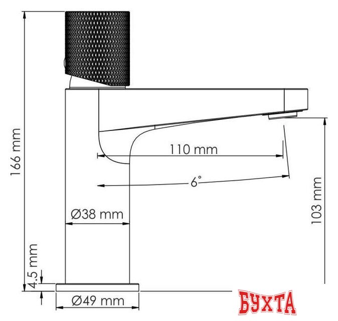 Смеситель Wasserkraft Tauber 6403