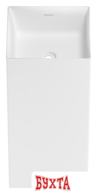 Умывальник Wellsee Pure BY Wellsee 230712000 (отдельностоящий, без отверстия под смеситель, матовый белый)