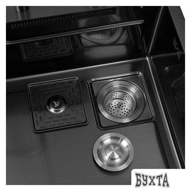 Кухонная мойка ARFEKA AF 750*460 Black PVD Nano