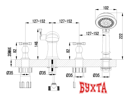 Смеситель Lemark BENEFIT [LM2541C]