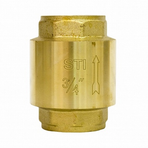 Клапан обр.пруж. STI 32 NEW (латунь); страна ввоза-РОССИЯ