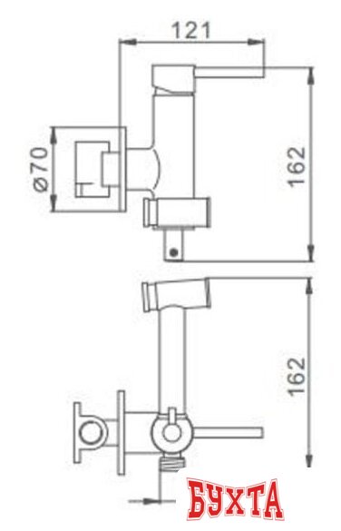 Гигиенический душ FRAP F7507