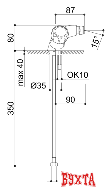 Смеситель Raf Rio RI1040