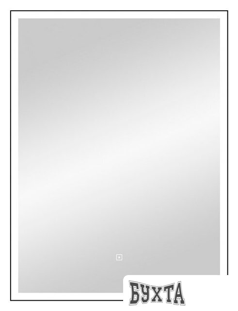 Мебель для ванных комнат Континент Зеркало Frame Black Led 60x80