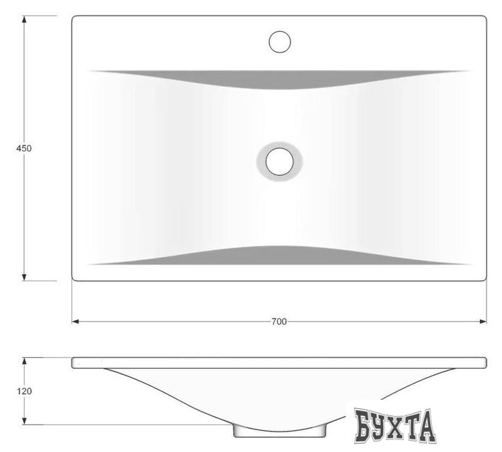Умывальник Madera Pulsus 70