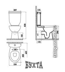 Бачок для унитаза Creavit Sedef YD.SET.032.04