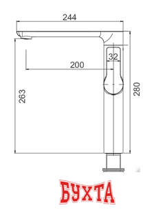 Смеситель Gerhans K14015B