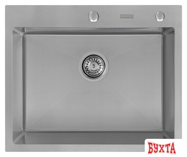 Кухонная мойка ARFEKA ECO AR 600*500 + cмеситель ISIS SATIN