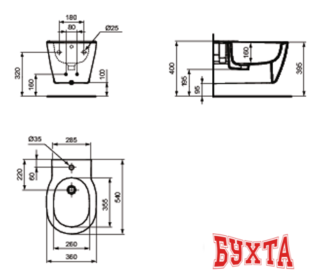 Биде Ideal Standard Connect [E772201]