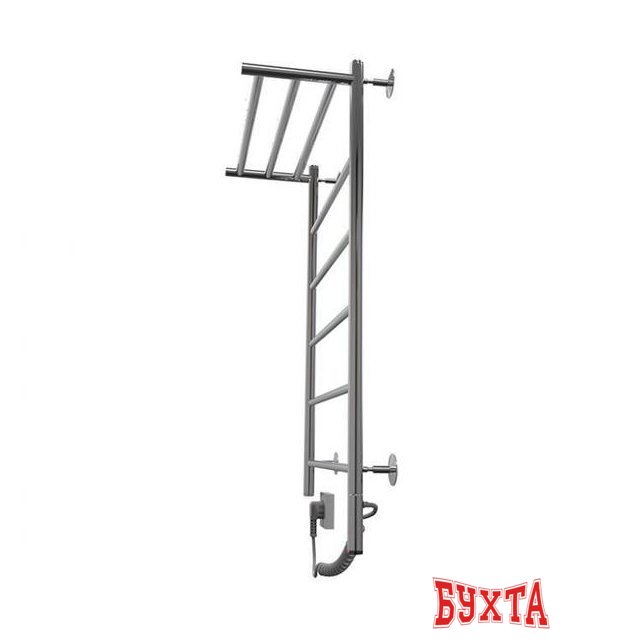 Полотенцесушитель АРГО Орион Лесенка 50x80 (подключение справа, с полкой, кнопка)