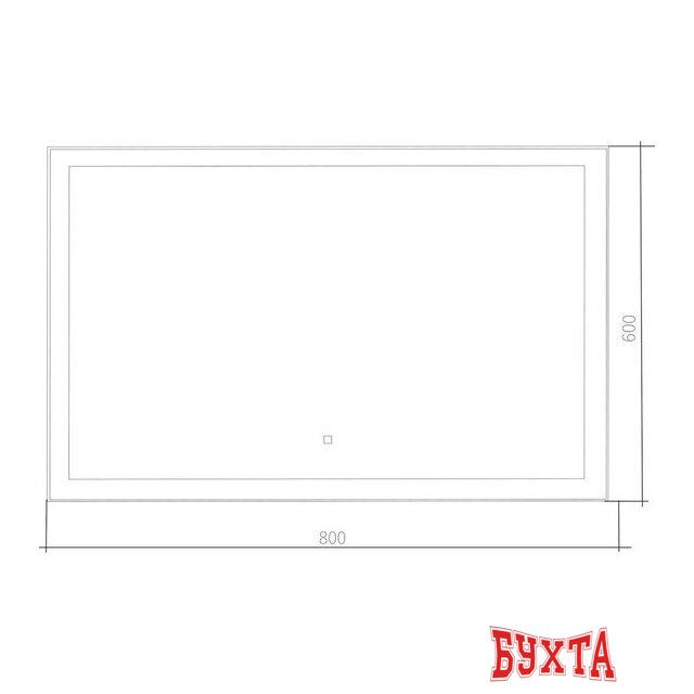 Мебель для ванных комнат Toppus Зеркало Velour 80x60