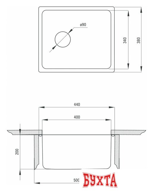Кухонная мойка Deante Egeria ZPE 010A