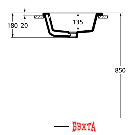 Умывальник Ideal Standard Strada K078001 59.5x44