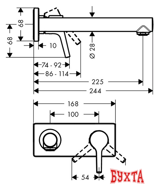 Смеситель Hansgrohe Talis S 72111000