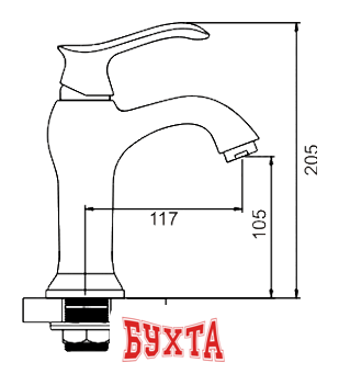 Смеситель Ledeme H41 L1041-2